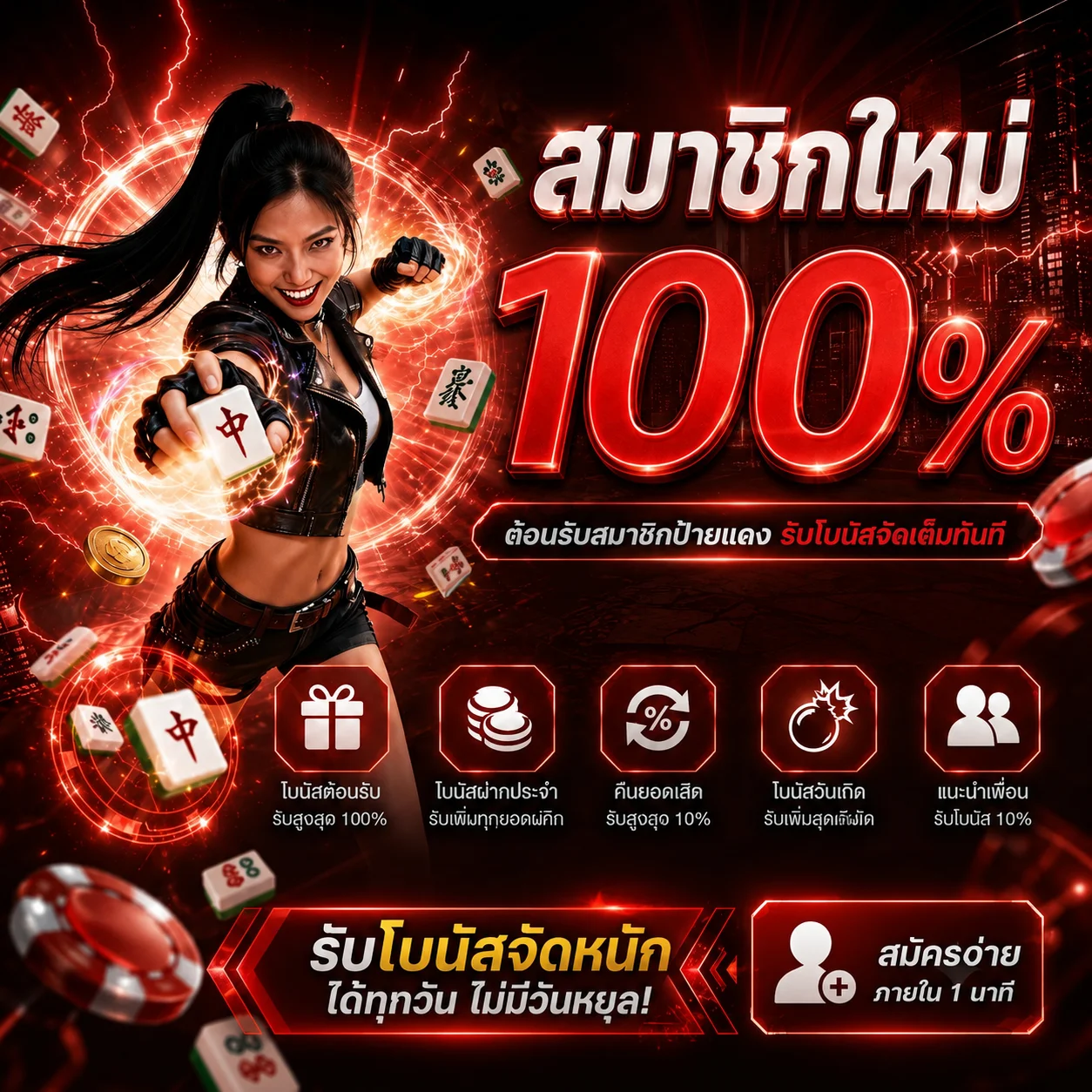 โปรคืนยอดเสียและโปรฝากถอนรายวันของ WINSTAR789